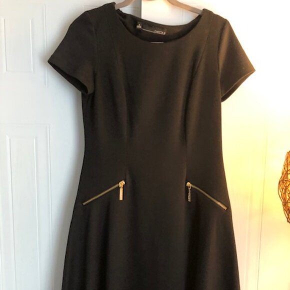 Chetta B Black Knit Sheath Dress – Size 4 (Career to Cocktail) - Picture 1 of 5